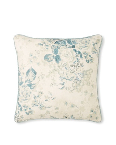 Peacock Alley Laurel Pillow, Blue