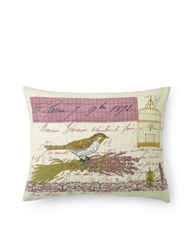 Peking Handicraft Lettre de Paris Pillow