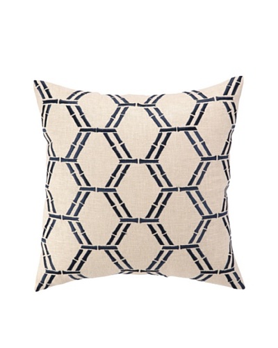 Peking Handicraft Bamboo Pillow, Navy