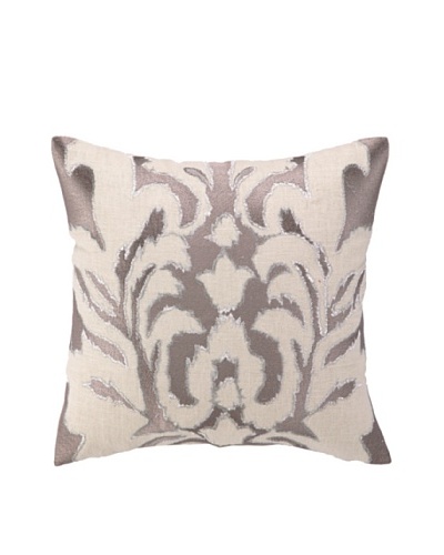 Peking Handicraft Ikat Pillow, Taupe