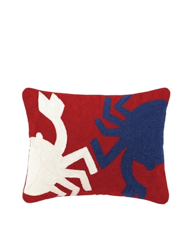 Peking Handicraft Crab Crewel Pillow