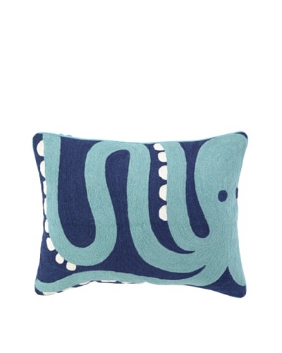 Peking Handicraft Octopus Crewel Pillow
