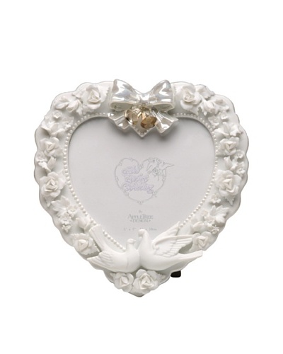 Perfect Wedding Roses & Doves Porcelain Photo Frame, 5″ x 7″