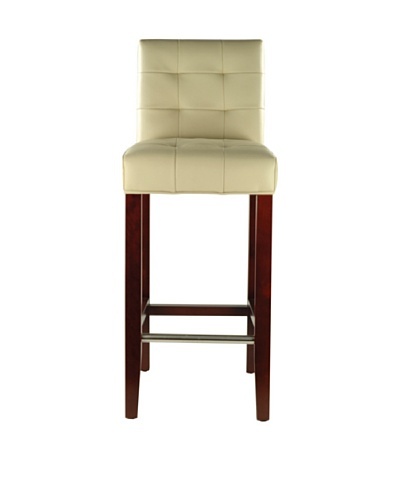 Safavieh Mercer Collection Thompson Barstool, Cream/ Black Legs