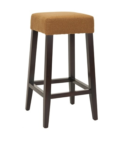 Safavieh Mercer Collection Benson Barstool, Camel/ Espresso Legs