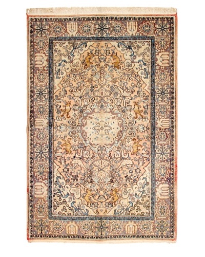 Roubini One of a Kind Old Kum with Silk Rug
