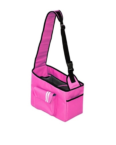 Pet Life Hands-Free Summit Shoulder Dog Carrier, Pink/Black, Medium