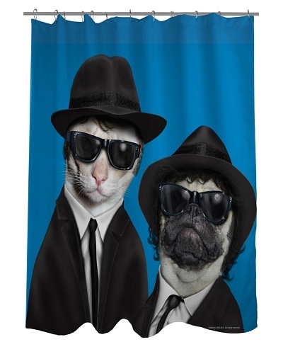 Pets Rock “Brothers” Shower Curtain