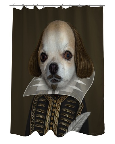 Pets Rock “Shakespeare” Shower Curtain