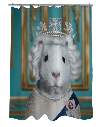 Pets Rock “HRH” Shower Curtain