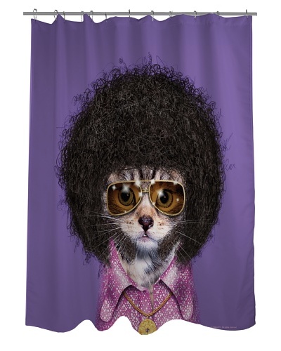 Pets Rock “Disco” Shower Curtain