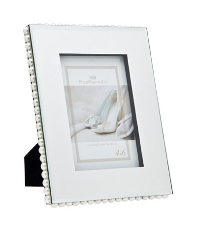 Philip Whitney Mirror & Faux Pearl Border 4″x6″ Frame