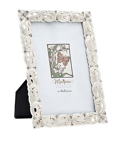 Philip Whitney Mariposa Silver Weave 4″x6″ Frame