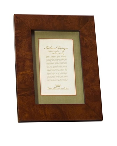 Philip Whitney Light Burl Wood Frame