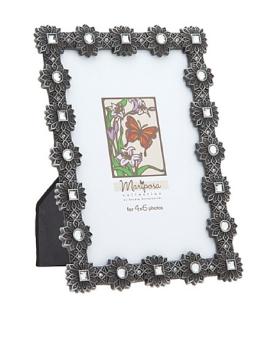 Philip Whitney Mariposa Pewter Sunburst 4x6 Frame