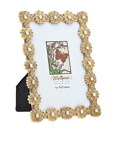 Philip Whitney Mariposa Gold/Clear Sunburst 4x6 Frame