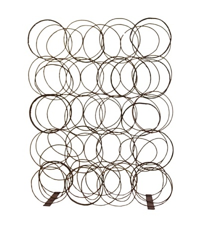Phillips Collection Oil Drum Ring Screen on Base, Brown