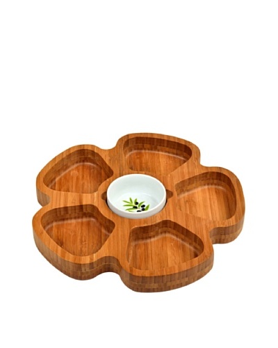 Picnic at Ascot Petal Serving Tray, Bamboo