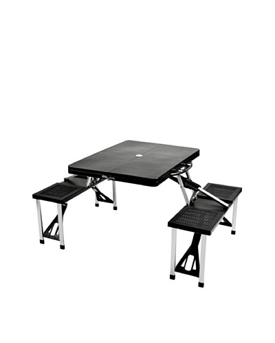 Picnic at Ascot Portable Picnic Table Set [Black]