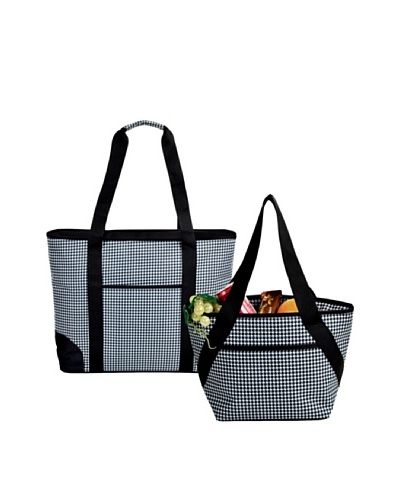Picnic at Ascot Large & Small Insulated Cooler Tote Set