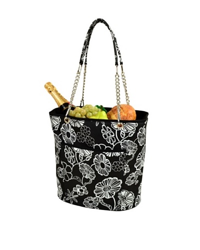 Picnic at Ascot Insulated Cooler Tote with Chain Handle, Night Bloom