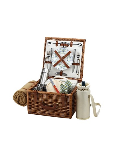 Picnic at Ascot Cheshire Basket for 2 with Coffee Set and Blanket