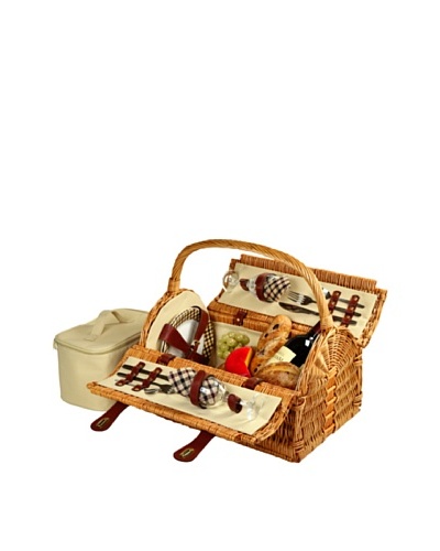 Picnic at Ascot London Plaid Sussex Picnic Basket for Two