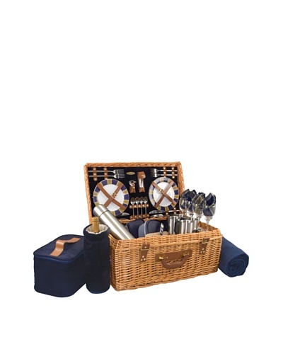 Picnic Time Windsor Picnic Basket, Service for 4