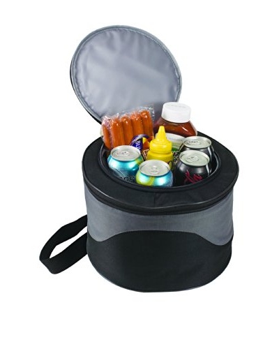 Picnic Time Caliente Portable BBQ Grill/Cooler Set, Black Grey