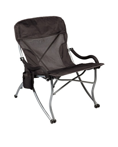 Picnic Time PT-XL Portable Extra-Wide Camp Chair, Black