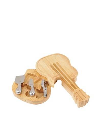 Picnic Time Legacy Guitar Cheese Set