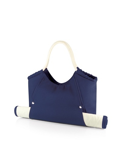 Picnic Time Cabo Beach Tote & Mat [Navy]