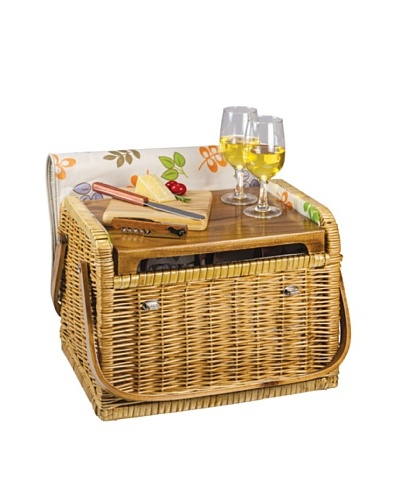Picnic Time Kabrio Wine Basket, Botanica
