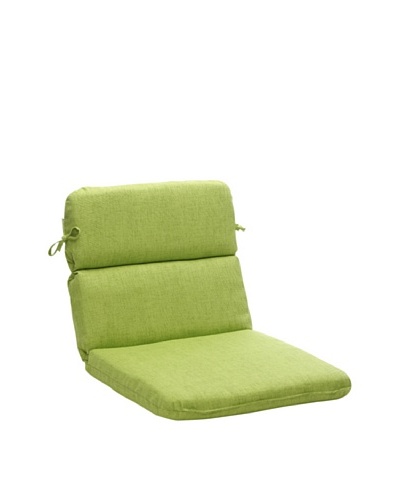 Pillow Perfect Indoor/Outdoor Baja Rounded Corner Chair Cushion, Lime Green