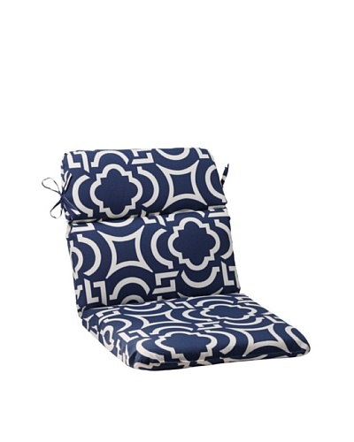 Pillow Perfect Outdoor Carmody Rounded Corner Chair Cushion, Navy