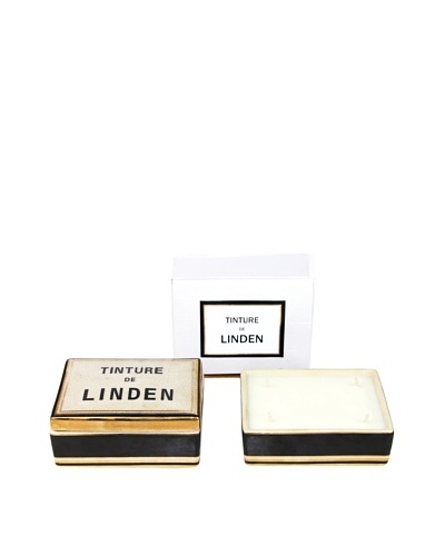 Plain & Simple Vintage-Style Ceramic Candle Box, Linden, 6-Oz.