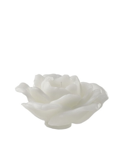 Point a la Ligne Scented Victoria Rose Candle, White