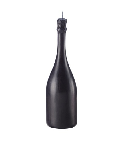 Point a la Ligne Wine Bottle Candle, Black