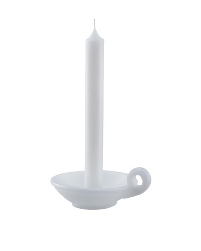 Point a la Ligne Vintage Candle Holder Candle, White