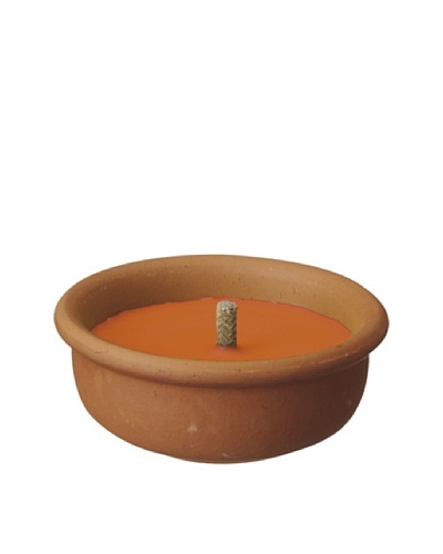Point a la Ligne Round Citonella Candle In Terracotta Pot