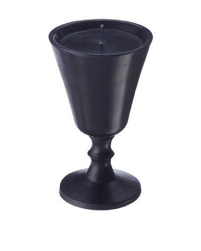 Point a la Ligne Wine Glass Candle, Black