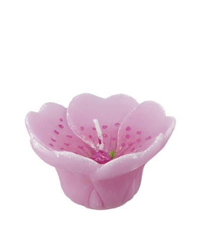 Point a la Ligne Floating Cherry Blossom Candle, Pink