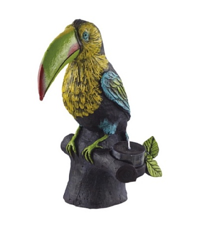 Point a la Ligne Toucan on Branch Tea light Holder