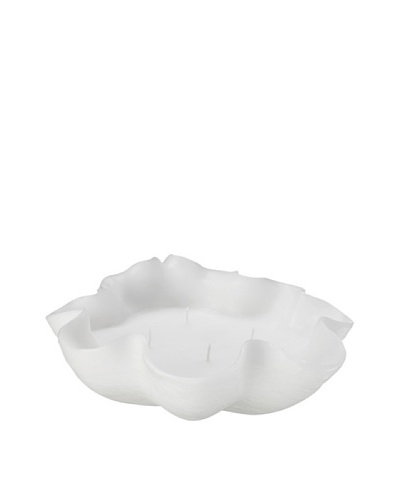 Point à la Ligne Giant Clam 5-Wick Candle, White