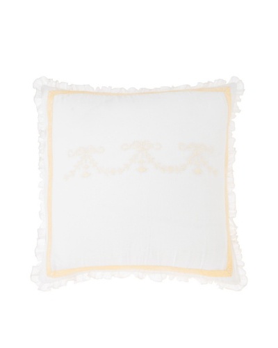 Pom Pom at Home Belle Euro Sham, White, 26 x 26