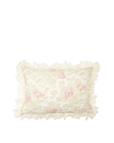 Pom Pom at Home Sofia 4″ Ruffle Pillow Sham [Pink/Cream]