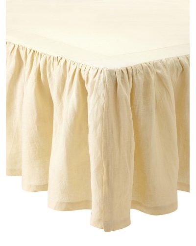 Pom Pom at Home Linen Gathered Crib Bedskirt, Beige, 15