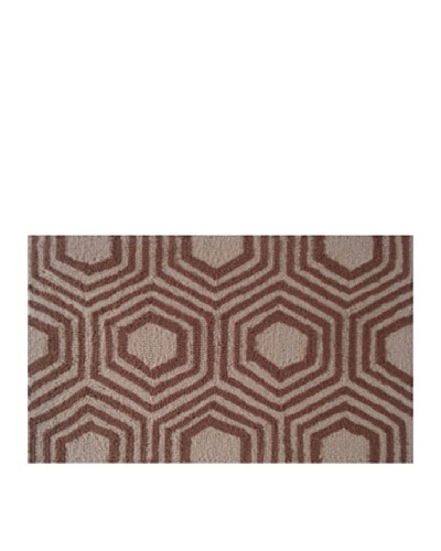 Pop Accents Octagon Rug [Brown]