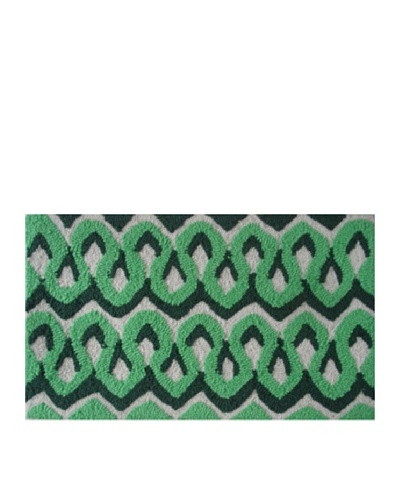 Pop Accents Squiggles Rug [Green/Dark Green]