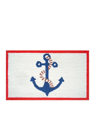 Pop Accents Anchor Rug [Red/Ivory/Black]